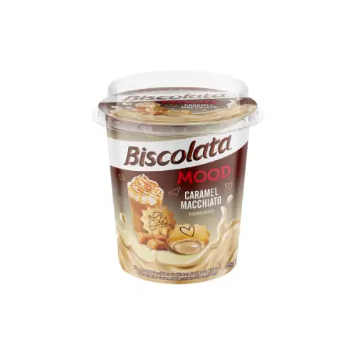 بیسکویت بیسکولاتا کرم کارامل ماکیاتو