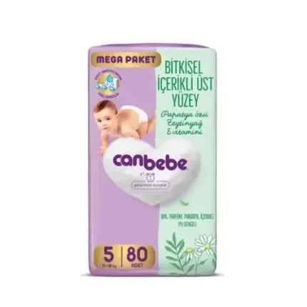 پوشک بچه Canbebe بسته بزرگ 5 ، 11-18 کیلوگرم، 80عددیProduct