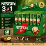 نسکافه 3 در 1 فندقی NESCAFÉ Findık Aromalı بسته 48 عددی